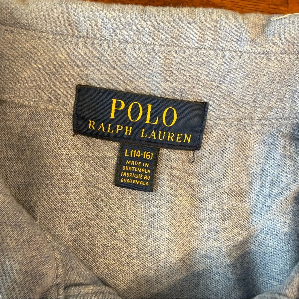 Polo Ralph Lauren Light Blue boys Polo Shirt size large 14-16 100% cotton - Picture 2 of 8